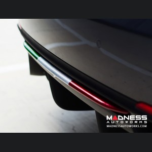 Alfa Romeo Giulia Rear Diffuser Lip - Carbon Fiber - Quadrifoglio Model - Italian Theme